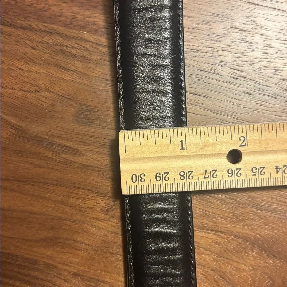 Johnston & Murphy Men's Black Leather Dress Belt - 34
